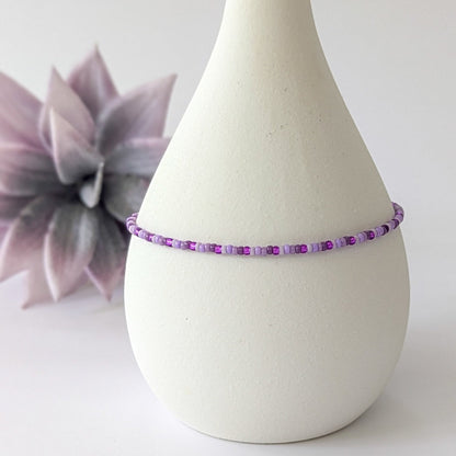 Anklet - Purple Ombre - creations by cherie