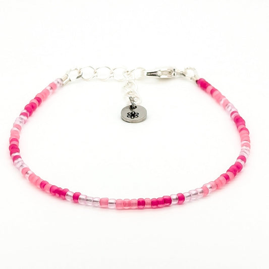 Dainty bracelet - pink ombre - creations by cherie