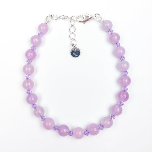 Limited Edition - Lavender Amethyst and Bicone Crystal Bracelet - creations by cherie