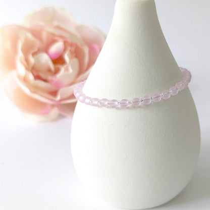 Sea Glass Bracelet - pale pink - creations by cherie