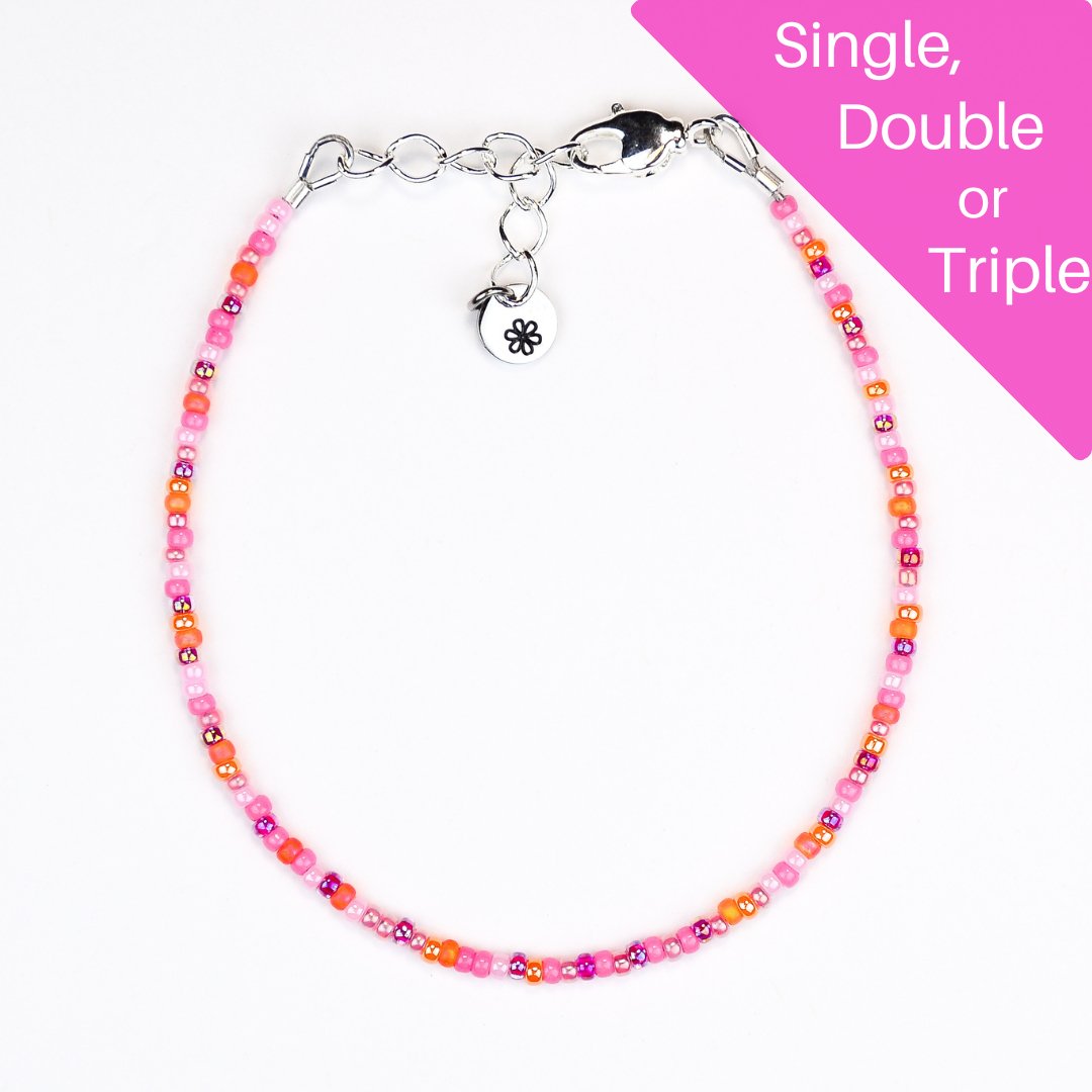 Pink, Orange, Yellow 5-Stack Bracelet retailer